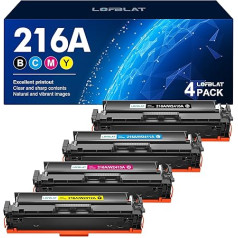 LOFBLAT 216A tonerių rinkinys, be lusto, suderinamas su HP 216A W2410A, skirtas HP Color Laserjet Pro MFP M183fw Toner M182n M183fdw M182 M182nw M155