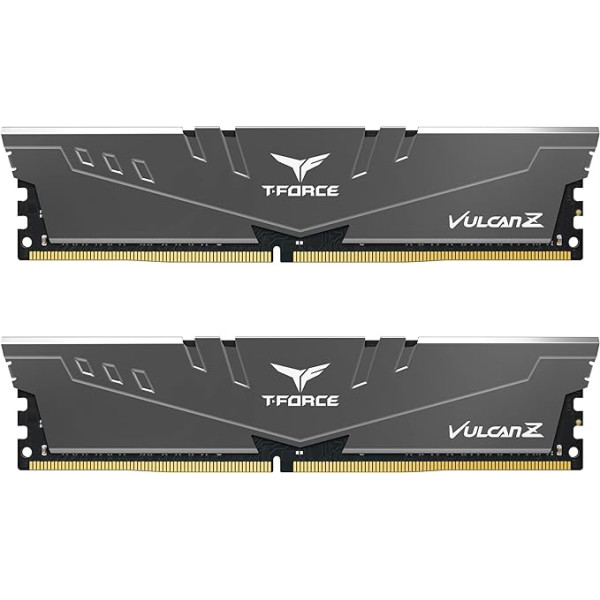 TEAMGROUP Team T-Force Vulcan Z DDR4 Gaming atmiņa, 2 x 8 GB, 3200 MHz, 288 pin DIMM, pelēka