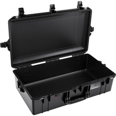 PELI 1605 Air Leichter Transportkoffer für Kamera Equipment, Wasser- und Staubdicht, 50L Volumen, Ohne Schaumstoffeinlage, Farbe: Schwarz