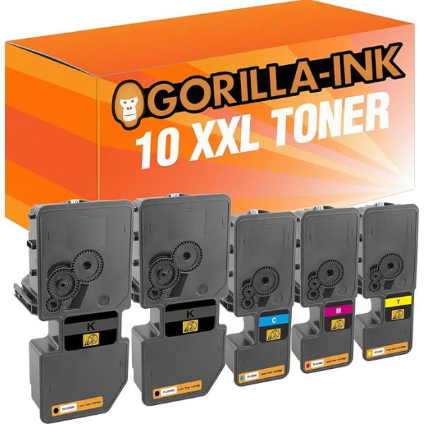 Gorilla-Ink 10 toneris XXL, kas saderīgs ar Kyocera TK-5230 | Ecosys M 5521 CDN M 5521 CDW P 5021 P 5021 CDN P5021 CDW P5021 CDW