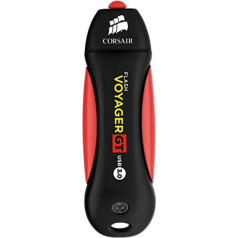 Corsair Flash Voyager GT 1TB USB 3.0 Memory Stick High Performance with USB 3.0 or USB 2.0 Durable Rubber Case Water Resistant Shockproof Black/Red