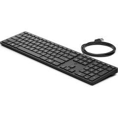 Клавиатура HP 320K USB черная QWERTZ немецкий