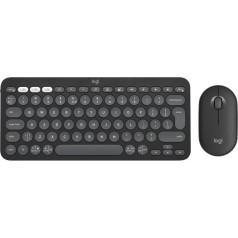 Logitech Pebble 2 Combo - ASV QWERTY izkārtojums, grafīts