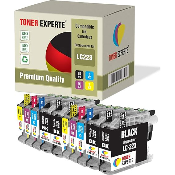 TONER EXPERTE 10 XL LC223 printeru kasetnes saderīgas ar DCP-J4120DW MFC-J4420DW MFC-J4620DW MFC-J4620DW MFC-J4625DW MFC-J480DW MFC-J5320DW MFC-J5620DW MFC-J5625DW MFC-J5720DW MFC-J680DW MFC-J880DW