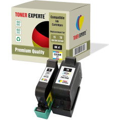 TONER EXPERTE 2 XL printeru kasetnes saderīgas ar 15 78 Deskjet 3810 3820 815c 916c 920c 940c 948c kopētāju 310 Officejet 5110 V30 V30 V40 V45 PSC 2120 700 720 750 760 9 000 95 0 (melns, krāsains)