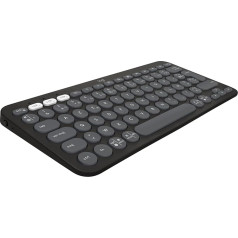 Logitech Pebble Keys 2 K380s - AZERTY franču izkārtojums, grafīts