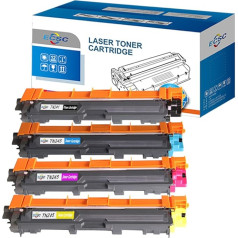 ECSC Kompatibel Toner Patrone Ersatz für Brother DCP-9017CDW DCP-9017CDWG DCP-9022CDW HL-3142CW HL-3152CDW HL-3172CDW MFC-9142CDN MFC-9332CDW MFC-9342CDW TN241/TN245/TN242/TN246 (BK/C/M/Y, 4-Pack)