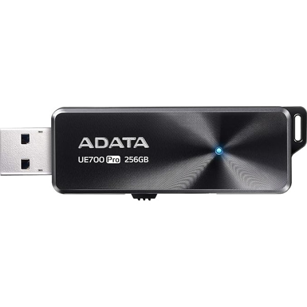 ADATA UE700 Pro 256GB USB zibatmiņas disks melns USB-A 3.2 Gen 1