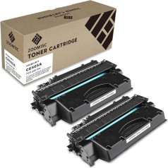 ZOOMTEC Kompatibel Toner für CE505A 05A für Laserjet P2030, Laserjet P2035 P2035N, Laserjet P2050 Laserdrucker Laserjet P2055 P2055D P2055DN P2055X, Schwarz 2.300 Seiten, 2 Pack