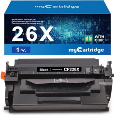 MYCARTRIDGE 26X Toneris, suderinamas su HP CF226X 26X Toneris, skirtas HP Laserjet Pro MFP M426fDW, skirtas HP Laserjet Pro M402DNE M402N (1 schwarz)