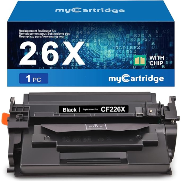 MYCARTRIDGE 26X Toneris, suderinamas su HP CF226X 26X Toneris, skirtas HP Laserjet Pro MFP M426fDW, skirtas HP Laserjet Pro M402DNE M402N (1 schwarz)