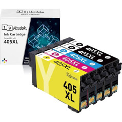 Msudoku 405XL printeru kasetnes, kas saderīgas ar Epson 405 XL kasetnēm, kas paredzētas Workforce Pro WF-4820 WF-3820 WF-4830 WF-7840 WF-7830 WF-3825 WF-4825 WF-7835 (2 melnas, 1 ciāna, 1 magenta, 1