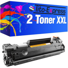 2 x toneris XL BLACK priekš HP CE278A LaserJet Pro M1530 MFP M1536 dnf MFP M1537 DNF MFP Platinum Serie