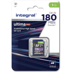 Integrālā SD karte 1TB 4K video lasīšanas ātrums 180MB/s un rakstīšanas ātrums 150MB/s SDXC V30 U3 180-V30 Mūsu visātrākā ātrgaitas SD atmiņas karte SD karte Atmiņas karte SD karte SD karte