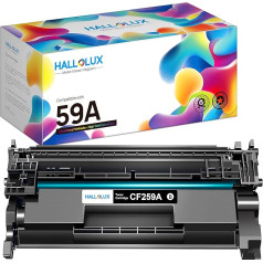 Melns 59A toneris (CF259A) saderīgs ar HP 59A 59X CF259X priekš HP Laserjet Pro M304 M404 M404dn M404dw M404n M404n M428 MFP M428fdw M428dw M428dw M428dn (melns, 1 iepakojums)