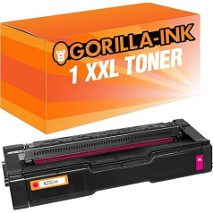 Gorilla-Ink 1 Toneris XXL Suderinamas su Ricoh SP-C220 E | Infotec Aficio Lanier NRG SP C220 C222DN C222SF C220S C220 C221N C221SF C240DN C220A C220n C240SF Magenta 2,000 1 puslapis