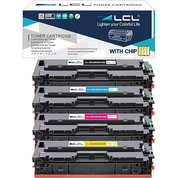 LCL 054 054H CRG-054 CRG-054H (KCMY) suderinama su Canon i-SENSYS LBP621cw 623cw MF643CDW MF645CX MF640C MF641CW MF642CDW LBP622CDW LBP623CDW