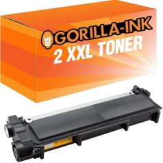 Gorilla-Ink 2 x toneris XXL saderīgs ar Brother TN-2320 L2300D L2340DW L2360DW L2365DW L2700DW L2700DN L2720DW L2740DW L2500D L2520DW L2540DN L2560DW L2700DW L2700DW