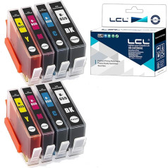 LCL saderīga tintes kasetne 655 655XL (2 melni 2Cyan 2Magenta 2Yellow), kas paredzēta HP Deskjet Ink Advantage 3525 4615 4625 5525 6520 6525