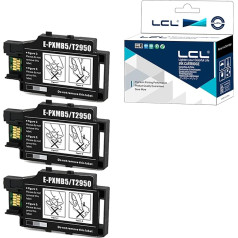 LCL T295000 C13T295000 T2950 PXMB5 tehniskās apkopes kārbiņa Epson WF78 ET58 ET166 L65 Workforce WF-100 WF-110 WF-100W (3 gab., melna)