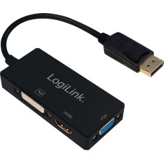 Vaizduoklio prievado į dvi/hdmi/vga adapterio kabelis, 4k