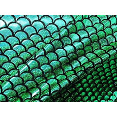 LushFabric Mermaid svari Drukas auduma folija divvirzienu elastīgs materiāls Lycra spandekss bikini kostīmu kleitas dekorācija 57