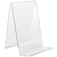 Pack of 10 Bookends / Book Stand Eco (Height: 10.0 cm) Angle Book Holder for Books Made of Original Plexiglas® (Pack of 10)