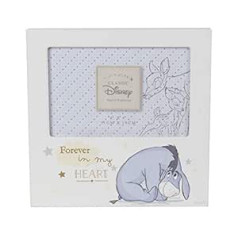 Disney Vinnijs Pūks Eeyore foto rāmis no sērijas Magical Beginnings ar Forever In My Heart angļu valodā, izgatavots no vidēja blīvuma kokšķiedru plātnes, 10 x 15 cm