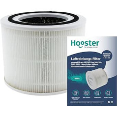 1 standarta filtrs, kas saderīgs ar Levoit H13 Core 300 / Core 300s gaisa attīrītāju | HEPA rezerves filtrs pret putekļu putekšņu alergēniem