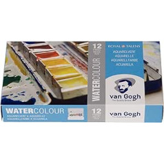 12 color set metal case case Van Gogh watercolor solid (japan import)