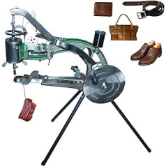 10 Bearing Shoe Repair Hand Sewing Machine, Shoe Shoemaker Machine with Nylon Line, Manual Mening for Shoes/Bags/Clothes/Quilts/Coats/Trousers...