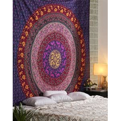 RAJRANG BING RAJASTHAN TO YOU Mandala, Ombre Peacock sienas piekaramie un gultas pārklāji Dzīvojamās istabas gobelēni Home Decor Boho gobelēns dažādos izmēros un krāsās