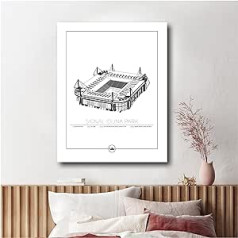 Sverigemotiv.se Anglijas Premjerlīgas arēnas plakāti (Dortmundes Borussia — Signal Iduna Park, 50 x 70 cm)