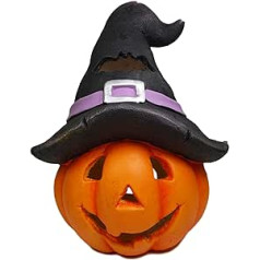 khevga Autumn Decoration Pumpkin with Hat Lantern Large Halloween Decoration 27 x 24 x 33 cm