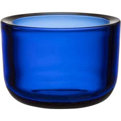 Iittala Valkea 1066663 stikla tējas sveces turētājs ultramarīna zilā krāsā Izmēri: 6 cm x 6 cm x 8,5 cm