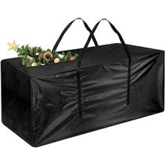 TUPARKA Christmas Tree Storage Bag, Carry Bag for Christmas Decoration, Large Size Fit for 7' Tree, 48 x 15 x 22 Inches (Black)