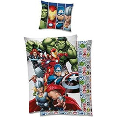 TEX IDEA GMBH Avengers Marvel patalynė 200 x 135 cm, 80 x 80 cm, 100 % medvilnė