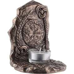 Veronese Viking Compass Vegvisir Tea Light Bronzēts