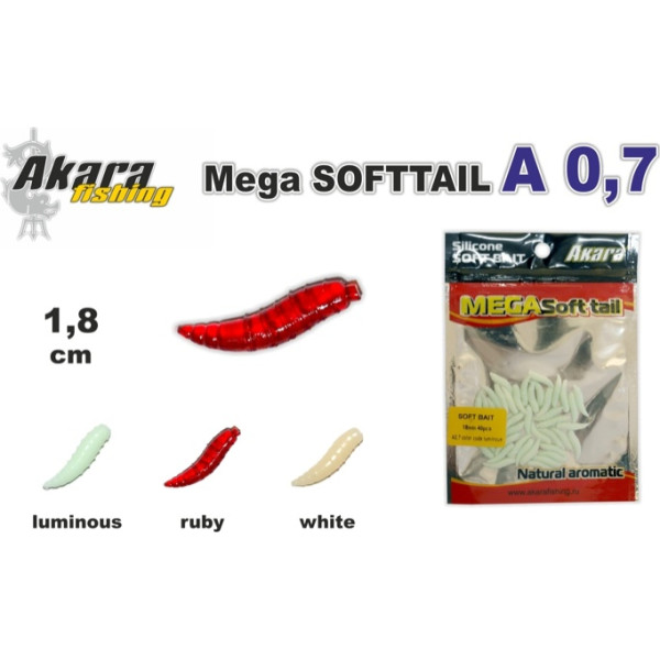 Silikona māneklis AKARA Mega SOFTTAIL «A 0,7»