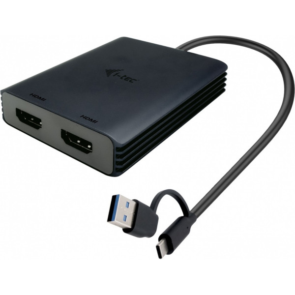 I-tec usb-a/c 2x hdmi adapteris / dvigubas 4k hdmi vaizdo adapteris