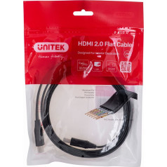 кабель hdmi 2.0 4k60hz, плоский, 2м, c11063bk-2m