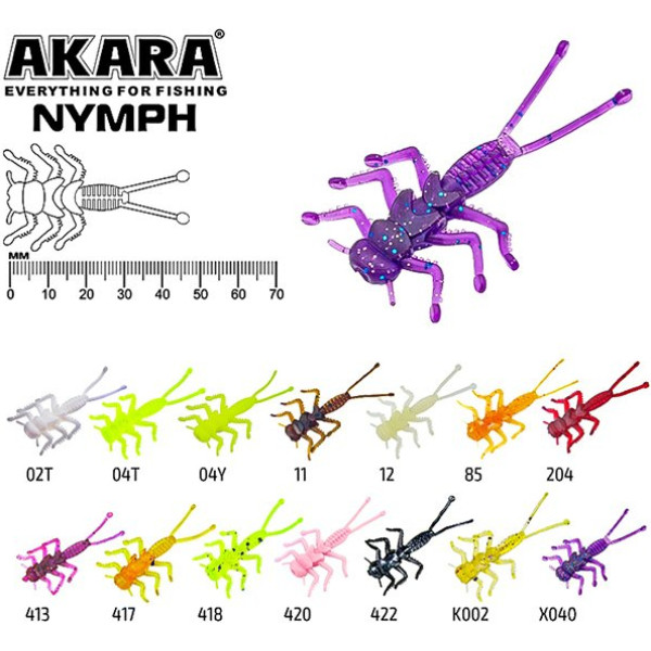 Silikona māneklis AKARA SOFTTAIL «Nymph ST»