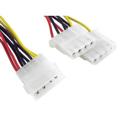 Barošanas sadales kabelis 1xmolex/2xmolex