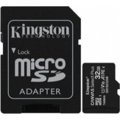 Kingston Canvas Select MicroSDHC 32GB + Adapteris Atmiņas Karte