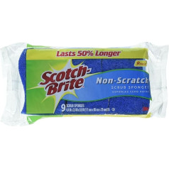 Scotch Brite Pack of 9 Scratch Resistant Sponges