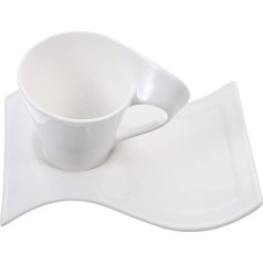 BESTonZON viļņotas porcelāna baltās bļodiņas dzimšanas dienas kausa formas piena Latte kafijas tējas tasītes Ml jaunas dāvanu kafijas keramikas ziemeļu tējas tasītes ar mazu kapučīno un ballīšu virtuvi