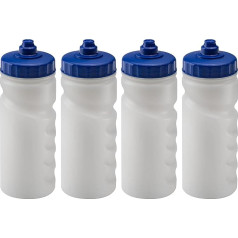 Foxberry atkārtoti lietojamas ūdens pudeles 500ml 4 Pack Hands-Free Lids Noplūdes pierādījums un noplūdes pierādījums Spout BPA bezmaksas trauku mazgājamā mašīnā droša tukša DIY apdare sporta klubi