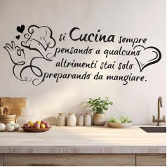 Gigio Store Wall Sticker Written Phrases Always Cook Or Just Prepare For Food Black Wall Stickers Quotes Decoration Bedroom Living Room Office