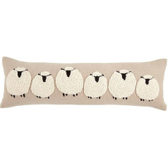 Подушка Mud Pie Long Sheep Cushion коричневая