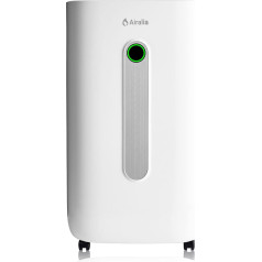 Airalia AIR-DH20 gaisa susinātājs, elektriskais, 20 l gaisa sausinātājs diennaktī - Telpu gaisa susinātājs ar iztukšošanas šļūteni, 6,5 l tvertne, 195 m³ plūsma stundā - Telpas līdz 40 m² - Telpu gaisa sausinātājs